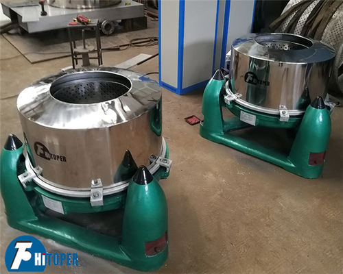 High Separation Efficiency Three-Foot Design Industrial Basket Centrifuge for Solid-Liquid Separation