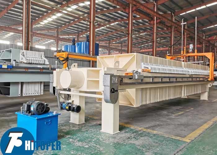 Industrial Chamber Filter Press Featuring Automatic Cake Removal and Bomb Door for Sludge Dewatering and Filtration Applications